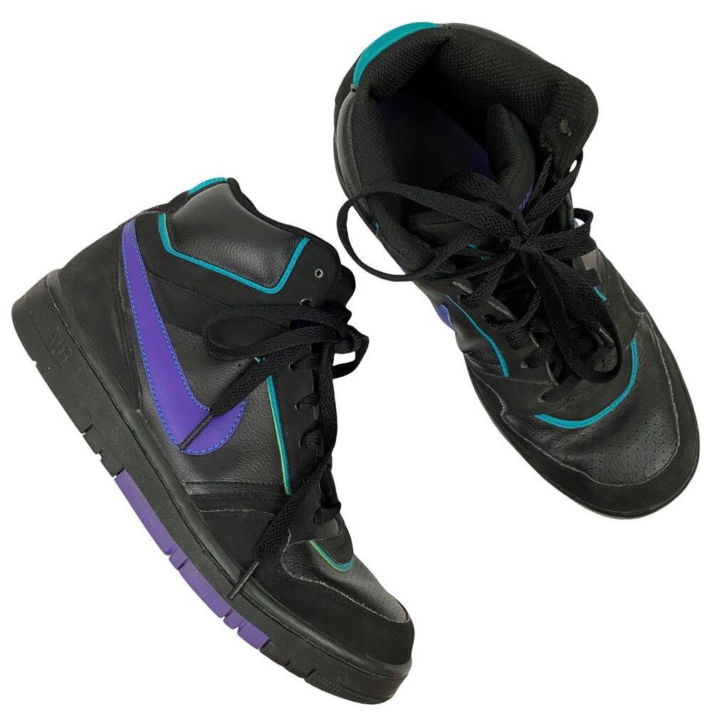 Nike Air Prestige III Black Purple Sneakers Athletic Basketball Shoes Mens 8